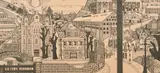 British, a city landscape including the Nelson Arms, woodblock Print, inscribed, 7" x 15 by Brian Rees, Print, inscribed, sold May 2021