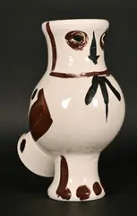Edition Picasso' and inscribed 'Edition Picasso' with a further stamp mark, 11.5" x 8.5" overall by Pablo Picasso, Ceramic Owl Vase, sold May 2021