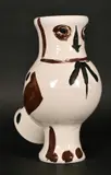 Edition Picasso' and inscribed 'Edition Picasso' with a further stamp mark, 11.5" x 8.5" overall by Pablo Picasso, Ceramic Owl Vase, sold May 2021