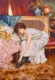 Dressing for the Ball by William A. Breakspear, oil on panel, offered Apr 2021