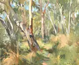 Mount Kaputar, N. S. W. by Evelyn Pamela Thalben-Ball, oil on canvas, sold Apr 2021