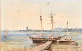 Christ Church by Admiral Sir Charles Burrard, watercolour, offered Apr 2021