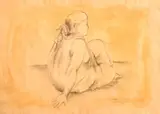 Costa Rico/Mexico, A charcoal study of a female figure, provenance: From the collection of Jessye Norman, 19" x 27 by Francisco Zúñiga, charcoal, offered Apr 2021