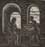 German, A group of biblical woodcuts by Hermann Fechenbach, print (other), sold Apr 2021