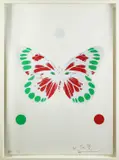British, Metallic Butterfly, framed print by Damien Hirst, print, sold Apr 2021