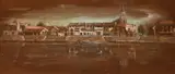 Vonnas, Macon by Margot Russell, oil on board, offered Mar 2021