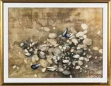 of seashells by Jane Carlson, watercolor, offered Dec 2017