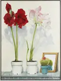 still life of Amaryllis and Narcissus by Irma Cavat, oil on canvas, offered Dec 2017