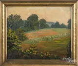 landscape by James Bonar, oil on canvas, offered Dec 2017
