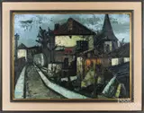 titled Rue A Saint-Fons by Jean Batail, oil on board, offered Dec 2017