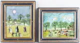 works by Barbara Strawser, oil on paper, offered Dec 2017