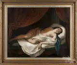reclining nude by Arnold Böcklin, oil on canvas, sold Dec 2017