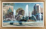 of Logan Circle by Daniel Cavaliere, oil on canvas, offered Dec 2017