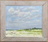 beach scene by Marc Schoettle, oil on canvas, offered Dec 2017