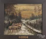 titled Winter Evening by Marion Dyer, oil on canvas, offered Dec 2017