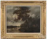 river landscape by George Thompson Hobbs, oil on canvas, offered Dec 2017