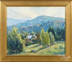 titled Indian Summer by Eric Tobin, oil on canvas, offered Dec 2017