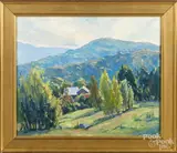 titled Indian Summer by Eric Tobin, oil on canvas, offered Dec 2017
