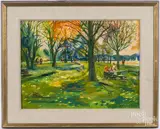 landscape by Ben Eisenstat, oil on canvas, offered Dec 2017