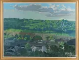 of Manayunk Hills by Daniel Cressman, oil on board, offered Dec 2017