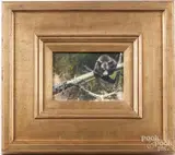 of a bear cub by John Seerey-Lester, oil on board, offered Oct 2017