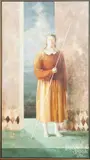 portrait by Irena Kononova, oil on canvas laid on board, offered Oct 2017