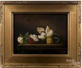 titled Southern Magnolia in Brass Cup by Christopher McCall, oil on canvas, offered Oct 2017