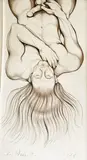 Nude Male by Lowell Nesbitt, 1988, graphite and pastel on paper, sold Jun 2022