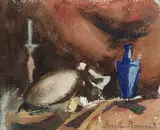 Nature morte à la bougie by Émile Bernard, Aquarelle, sold Mar 2023