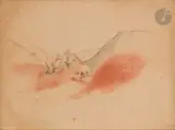 Paysage by André Derain, Sanguine et fusain, sold Mar 2023