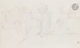 Étude pour une fresque by Léopold Survage, Crayon noir et mise au carreau, sold Mar 2023