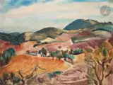 Paysage de la Drôme by Willy Eisenschitz, vers 1925, Aquarelle, sold Mar 2023