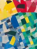 Composition by Otto Freundlich, 1936, Gouache, sold Mar 2023