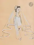La Mariée by Christian Bérard, Encre et gouache, sold Mar 2023