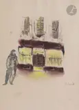 Le Bal Musette by Christian Bérard, Lavis d'encre et gouache, sold Mar 2023