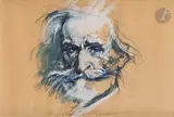Concert baroque, Verdi by Ernest Pignon-Ernest, 1981, Encre, aquarelle et gouache - Photographie, sold Mar 2023