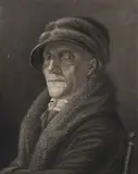 Portrait de François-Sébastien Bonnard du Hanlay (1756-1808), bibliothécaire de la ville de Nantes by Henri Jean Picou, Pierre noire, estompe, rehauts de sanguine et de gouache blanche, sold Mar 2023