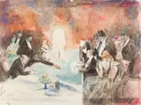 Chambré ! by Jean-Louis Forain, Aquarelle, sold Mar 2023