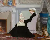 Maternité by Henri Taurel, 1879, Toile, sold Mar 2023