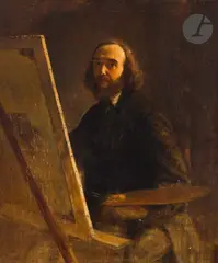 Autoportrait by Jean Bonier, Toile d’origine, sold Mar 2023