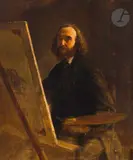 Autoportrait by Jean Bonier, Toile d’origine, sold Mar 2023
