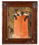 La Paravent ou Chatteries by Jan Marie Constantin Van Beers, Panneau d’acajou, sold Mar 2023