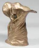 Loïe Fuller by Hans Stoltenberg-Lerche, Épreuve en bronze à patine brune fonte d'édition sans marque ni cachet de fondeur, sold Oct 2012