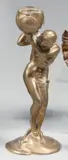 Bougeoir by Maurice Bouval, Épreuve en bronze à patine dorée, fonte d'édition sans marque ni cachet de fondeur, sold Oct 2012