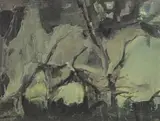 Sans titre by Pierre Montheillet, Gouache sur papier, sold Oct 2022