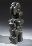 Petit Neptune, modèle créé entre1964 et 1968 by François Stahly, Bronze à patine brune sombre, sold Oct 2022