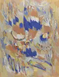 Itinéraire by Jean Chevalier, 1967, Huile et gouache sur papier, sold Oct 2022