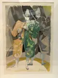 Pierrot by Camille Hilaire, Lithographie couleur, sold Nov 2020