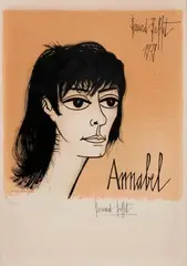 Annabel by Bernard Buffet, 1979, Lithographie en couleurs par Charles Sorlier, sold May 2020