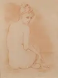 Nu féminin by Guily Joffrin, Lithographie couleur, sold Jun 2012